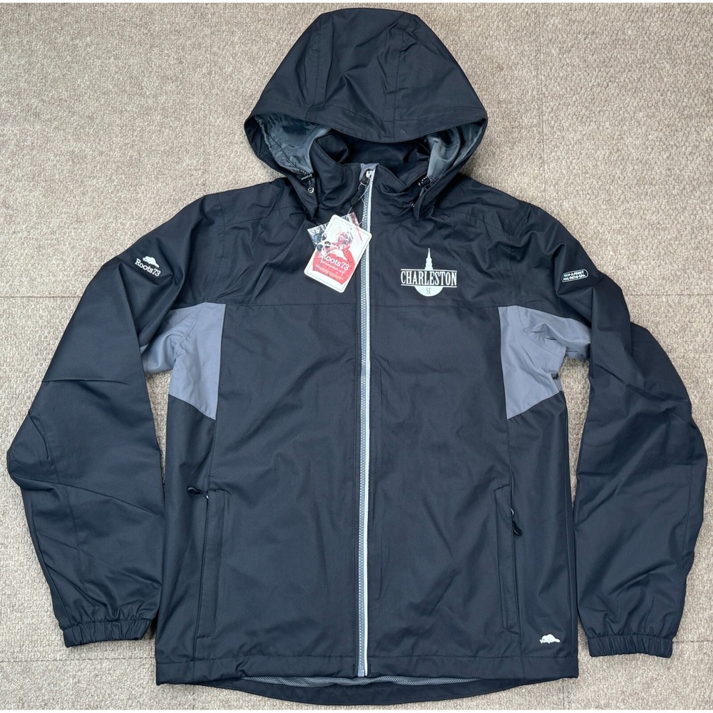 Roots 73 Fraser Lake Charleston Pinch A Penny Pool Patio‎ Spa Windbreaker Size S